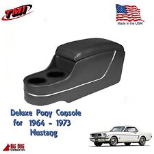 Black Deluxe Pony Console For 1964 To 1973 Mustang Coupe 22 Wfactory Console