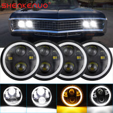 4pc 5.75 5-34 Inch Led Headlight Hi Lo Drl For Chevy Truck C10 C20 Pickup Bel
