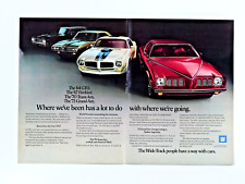 1973 Pontiac Grand Am Vtg 1964 Gto 1967 Firebird 1970 Trans Am Original Print Ad