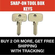 2 Snap-on Toolbox Keys Cut To Code For Key Codes Y1-y250