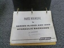 Hein-werner Series 10 10hd 12hd Hydraulic Backhoe Parts Catalog Manual Book