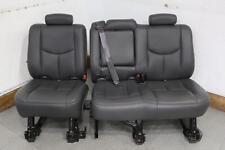 03-06 Chevy Avalanche Rear Leather Bench Seat Dark Charcoal 692 Light Wear