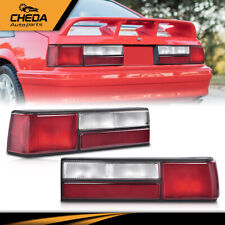 Tail Lights Taillamps Set Left Right Side Pair Fits For 1987-1993 Ford Mustang