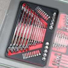 Tool Drawer Organizer Wrench Holder Red Black Foam 15x10 With 4 Extra Pockets