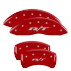 Mgp 4 Caliper Covers Red Rt1-truck Engraved Front Rear For 18-20 Dodge Charger