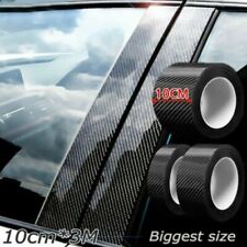 Car Door Sill Scuff Cover Plate Sticker Protector 9.84ft Carbon Fiber Vinyl New
