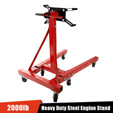 2000lb Heavy Duty Steel Engine Stand Auto Truck Motor Hoist Automotive Shop Jack