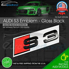 Audi S3 Gloss Black Emblem 3d Badge Rear Trunk Lid For S Line Logo Nameplate