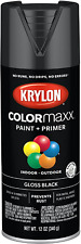Colormaxx Gloss Black Spray Paint Primer - Indooroutdoor Use 12oz 1 Pack