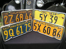 New Set 1929 To 1939 Vintage Style California License Plate Metal Frames 