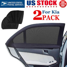 2pcs Car Side Rear Window Sun Shades Cover Mesh Shield Uv Protection For Kia