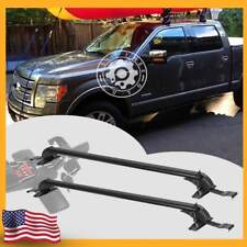 Aluminum Cross Bar Luggage Carrier 44-49 Top Roof Rack W Lock For Ford F150 Ae