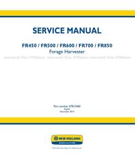 New Holland Fr450 Fr500 Fr600 Fr700 Fr850 Service Manual Free Priority Mail