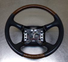 Chevy Pickup 1500 Gmc Tahoe Silverado Suburban Steering Wheel Gray Wood 95-98