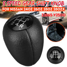 1x Shift Knob 32865-v2500 For Nissan 280zx Sentra 720 Pickup Black 5 Speed Gear