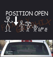 Fgd Funny Single Dad Position Open Stick Figure Family Vinyl Decal 6 X 12