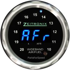 Zeitronix Zr-1 Air Fuel Ratio Gauge For Wideband Silver Blue Led