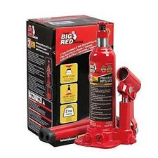 Big Red Torin Hydraulic Welded Bottle Jack 2 Ton 4000 Lb Capacity Red