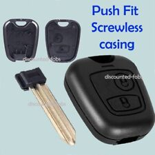 New Citroen Xsara Picasso Berlingo 2 Button Remote Key Fob Case Screwless