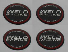 4 Pcs Weld Racing Wheel Emblem Rim Center Cap Sticker Logo 601-3005 2.5 Dia