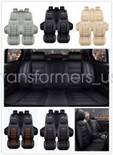 For Toyota Front Rear Leather Seat Covers Full Set 5-sits Cushion Protector