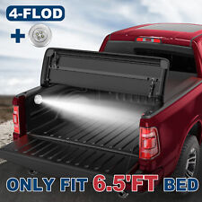 6.56.4ft Bed 4-fold Tonneau Cover For 02-22 Dodge Ram 1500 03-22 Ram 2500 3500