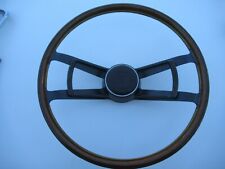Porsche 911912 Early Wooden Aluminum Steering Wheel With Horn Button 420 Mm