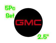 Gmc Solid Logo Wheel Center Cap 2.5 Overlay Decals Choose Ur Colors 5 In A Set