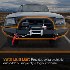 For 1998-2011 Ford Ranger Modular Front Black New Winch Bumper With Bull Bar
