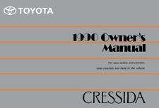 1990 Toyota Cressida Owners Manual User Guide Reference Operator Book Fuses