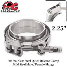 2.25 Quick Release V-band Clamp Male Female For Turbo Air Intake Intercooler