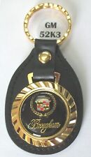 Black Cadillac Brougham 52k3 Royal Classic Gold Tone Leather Key Ring 1936-1992