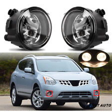 For 2011 2012 2013 2014 2015 Nissan Rogue Clear Lens Halogen Bumper Fog Lights