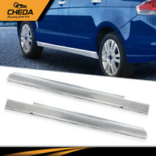 Pair Fit For 2008-2011 Ford Focus Slip-on Rocker Panels Silver Leftright