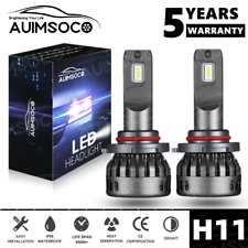 H11 H8 Led Headlight Conversion Kit Low Beam Bulbs Super Bright 6500k White 2x