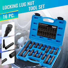 16pc Sae And Metric Lug Nut Master Key Set For Spline Star Hex Locking Lug Nuts