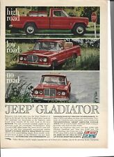 Original 1963 Kaiser Jeep Gladiator Pickup Truck Vintage Print Ad Advertising
