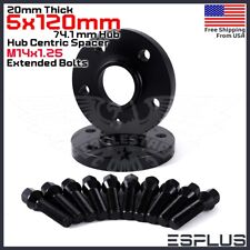 2 20mm Thick Bmw X5x6 5x120mm Cb 74.1 Wheel Spacer Kit Extended Bolt Included