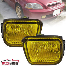Yellow Fog Lights Fits 1996-1998 Honda Civic Driving Bumper Lampsswitch Wirings