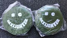 Nos Kc Hilites Daylighter Large 6.5 Round Green 5204 Light Covers Set Of 2