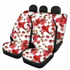 Universal Floral Car Seat Covers Full Set Front And Rear Fit Automotive Interior