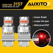 Auxito 3157 3156 3057 4157 Red Led Brake Tail Parking Stop Light Bulbs Canbus G