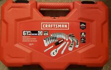 Craftsman Cmmt45061 Mechanic Tool Set 61pc New Sae Metric - 38 Drive