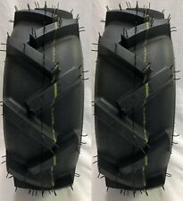 Two New 4.00-4 R-1 Lug Tires 4 Ply Garden Tillers Snow Blowers Tubeless