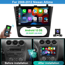 For 2008-2012 Nissan Altima Apple Carplay Car Radio Android 12.0 Gps Stereo Cam