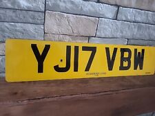 Genuine Uk Great Britain License Plate Rear Yj17 Vbw