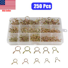 250pcs Spring Clamps 5-14mm Set Fuel Hose Line Water Pipe Air Tube Clips Kit