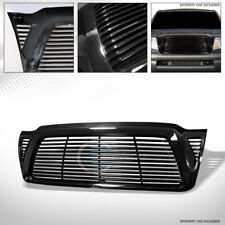 For 05-11 Toyota Tacoma Glossy Black Horizontal Billet Front Bumper Grill Grille
