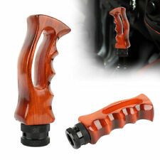 Universal Wood Slotted Pistol Grip Handle Manual Gear Stick Shift Knob Shifter