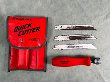 Snap-on Tools Usa Red Hard Handle Quick Cutter Hand Saw W Pouch Blades Hs50